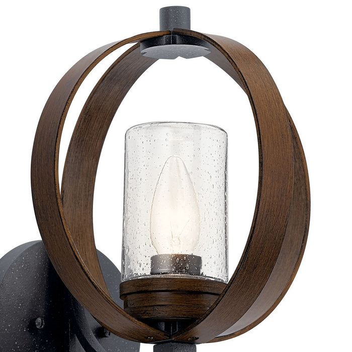 Kichler - 59066AUB - One Light Outdoor Wall Mount - Grand Bank - Auburn Stained
