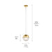 Kichler - 83854CGWH - LED Mini Pendant - Moonlit - Champagne Gold