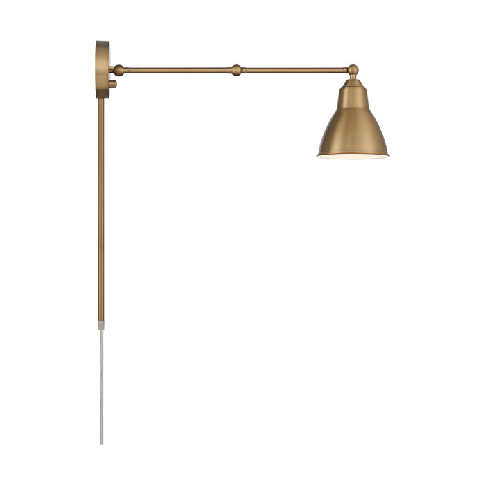 Nuvo Lighting - 60-7364 - One Light Swing Arm Wall Lamp - Fulton - Burnished Brass