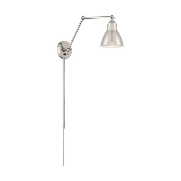 Nuvo Lighting - 60-7365 - One Light Swing Arm Wall Lamp - Fulton - Polished Nickel