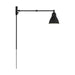 Nuvo Lighting - 60-7366 - One Light Swing Arm Wall Lamp - Fulton - Matte Black