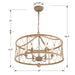 Brixton Chandelier-Mid. Chandeliers-Crystorama-Lighting Design Store