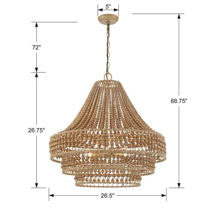 Silas Chandelier-Mid. Chandeliers-Crystorama-Lighting Design Store