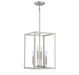 Meridian - M30008BN - Four Light Pendant - Brushed Nickel