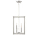 Meridian - M30008BN - Four Light Pendant - Brushed Nickel