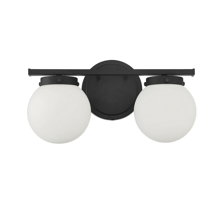 Meridian - M80047MBK - Two Light Bath Bar - Matte Black