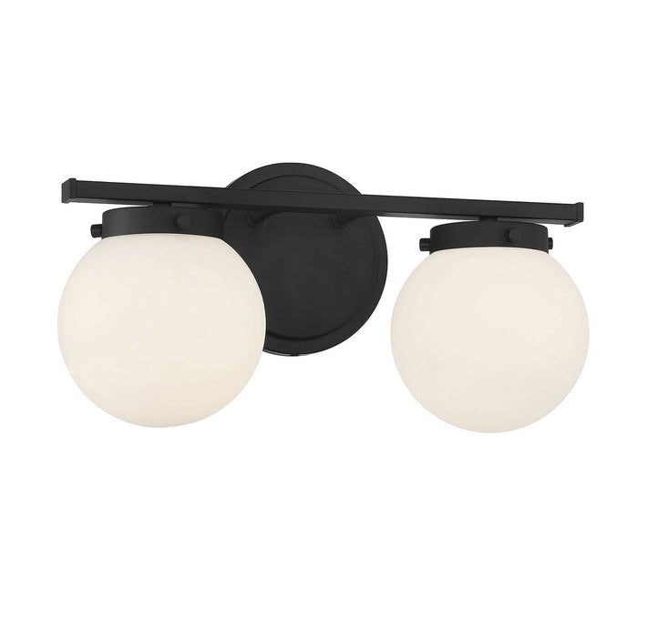 Meridian - M80047MBK - Two Light Bath Bar - Matte Black