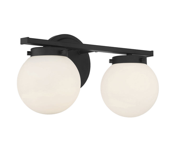 Meridian - M80047MBK - Two Light Bath Bar - Matte Black