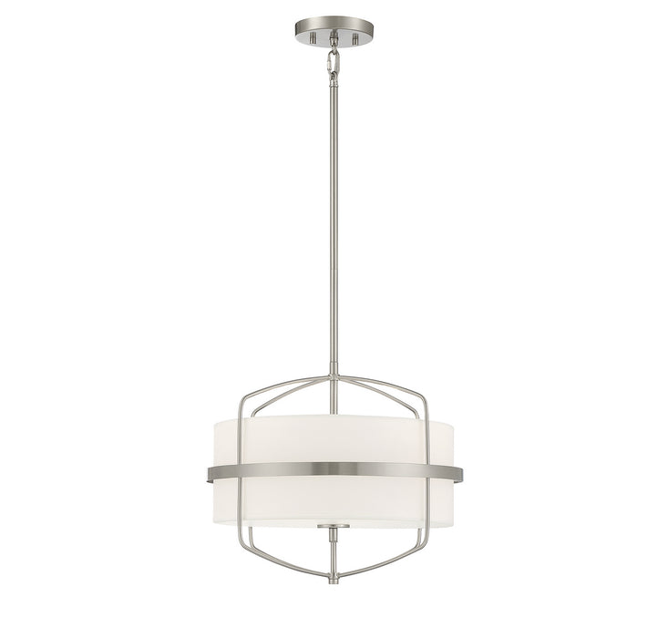 Meridian - M70101BN - Three Light Pendant - Brushed Nickel