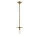 Meridian - M70113NB - One Light Mini Pendant - Natural Brass