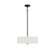 Meridian - M70109MBK - Three Light Pendant - Matte Black