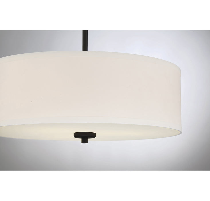 Meridian - M70109MBK - Three Light Pendant - Matte Black