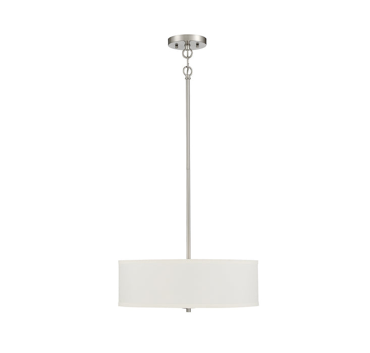 Meridian - M70109BN - Three Light Pendant - Brushed Nickel