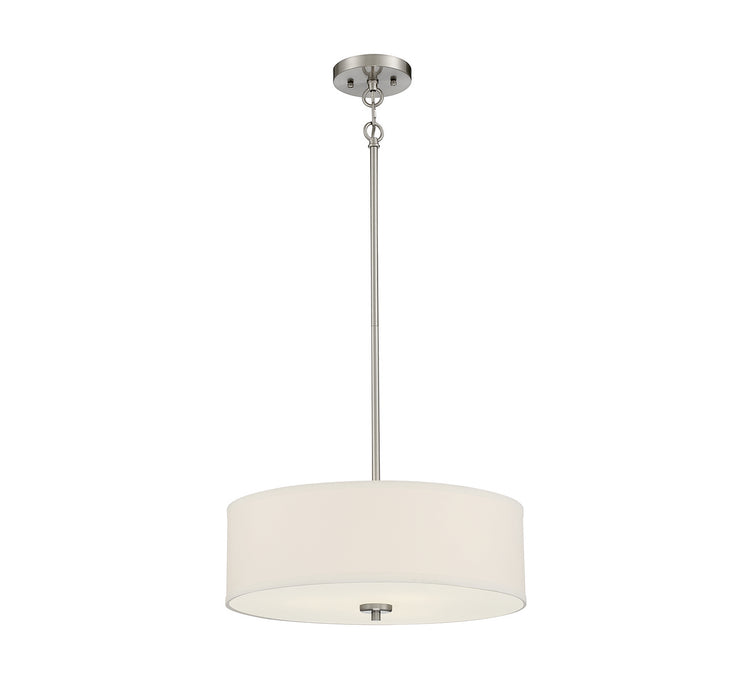 Meridian - M70109BN - Three Light Pendant - Brushed Nickel