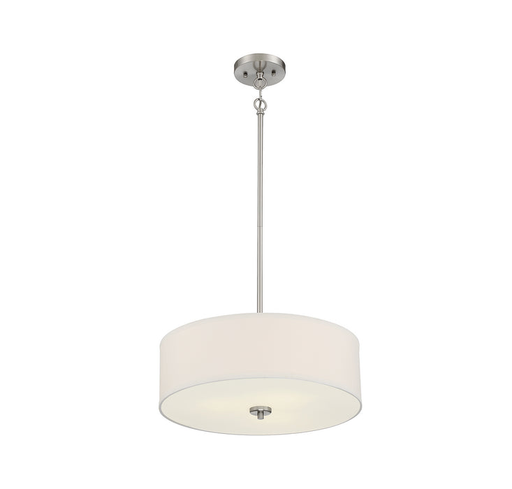 Meridian - M70109BN - Three Light Pendant - Brushed Nickel