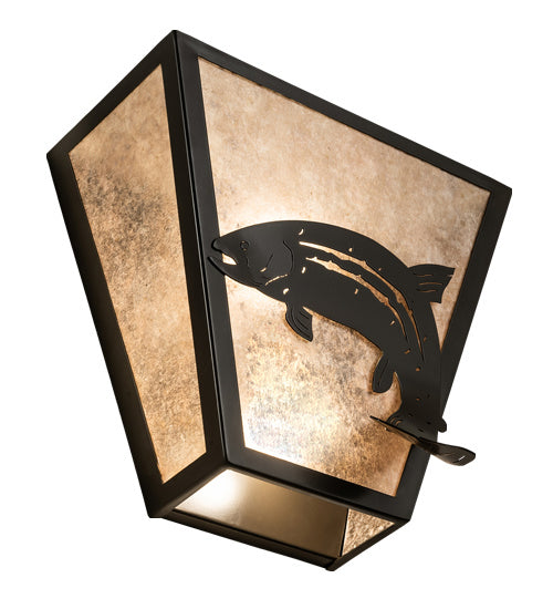 Meyda Tiffany - 237164 - Two Light Wall Sconce - Leaping Trout - Timeless Bronze