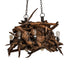 Meyda Tiffany - 237292 - Eight Light Chandelier - Driftwood - Natural Wood,Mahogany Bronze