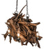 Meyda Tiffany - 237292 - Eight Light Chandelier - Driftwood - Natural Wood,Mahogany Bronze