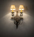 Meyda Tiffany - 237715 - Two Light Wall Sconce - Angelique - French Bronzed