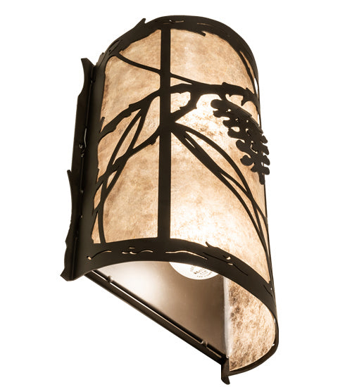 Meyda Tiffany - 238002 - Two Light Wall Sconce - Whispering Pines - Oil Rubbed Bronze