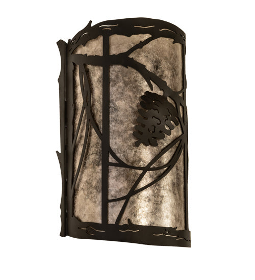 Meyda Tiffany - 238003 - Two Light Wall Sconce - Whispering Pines - Oil Rubbed Bronze