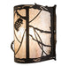 Meyda Tiffany - 238004 - Two Light Wall Sconce - Whispering Pines - Oil Rubbed Bronze
