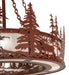 Meyda Tiffany - 238683 - Eight Light Pendant - Elk At Dusk - Rust