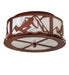 Meyda Tiffany - 238687 - Two Light Semi-Flushmount - Alpine - Rust