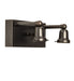 Meyda Tiffany - 51794 - Two Light Wall Sconce Hardware - Craftsman Brown,Polished Brass