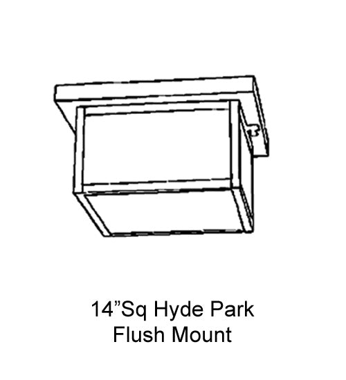 Meyda Tiffany - 87537 - Two Light Flushmount - Hyde Park - Craftsman Brown