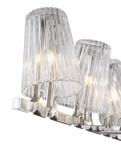 Zeev Lighting - CD10185-16-CH - Chandelier - Glacial - Chrome With Ribbed Glass