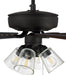 Craftmade - P104ESP5-52ESPWLN - 52``Ceiling Fan - Pro Plus 104 Clear 4 Light Kit - Espresso
