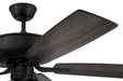 Craftmade - P104FB5-52FBGW - 52``Ceiling Fan - Pro Plus 104 Clear 4 Light Kit - Flat Black