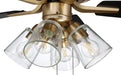 Craftmade - P104SB5-52BWNFB - 52``Ceiling Fan - Pro Plus 104 Clear 4 Light Kit - Satin Brass