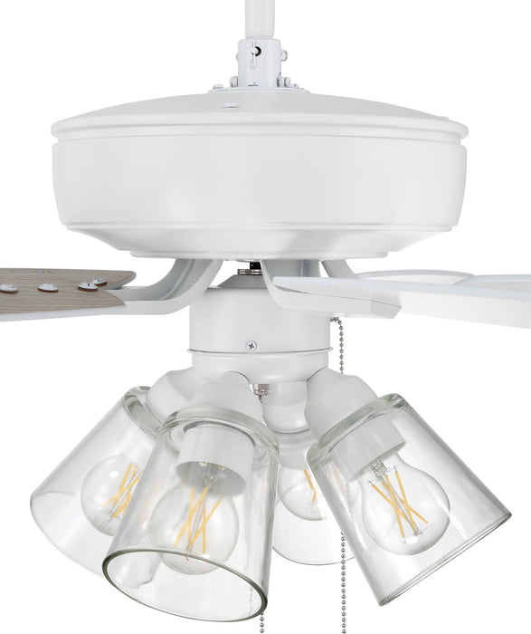 Craftmade - P104W5-52WWOK - 52``Ceiling Fan - Pro Plus 104 Clear 4 Light Kit - White