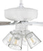 Craftmade - P104W5-52WWOK - 52``Ceiling Fan - Pro Plus 104 Clear 4 Light Kit - White