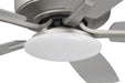 Craftmade - P112BN5-52BNGW - 52``Ceiling Fan - Pro Plus 112 Slim Light Kit - Brushed Satin Nickel