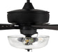 Craftmade - S101FB5-60FBGW - 60``Ceiling Fan - Super Pro 101 Clear Bowl Light Kit - Flat Black