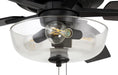 Craftmade - S101FB5-60FBGW - 60``Ceiling Fan - Super Pro 101 Clear Bowl Light Kit - Flat Black