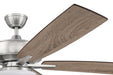 Craftmade - S112BNK5-60DWGWN - 60``Ceiling Fan - Super Pro 112 Slim Light Kit - Brushed Polished Nickel
