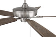 Craftmade - S60BNK5-60DWGWN - 60``Ceiling Fan - Super Pro 60" Fan - Brushed Polished Nickel