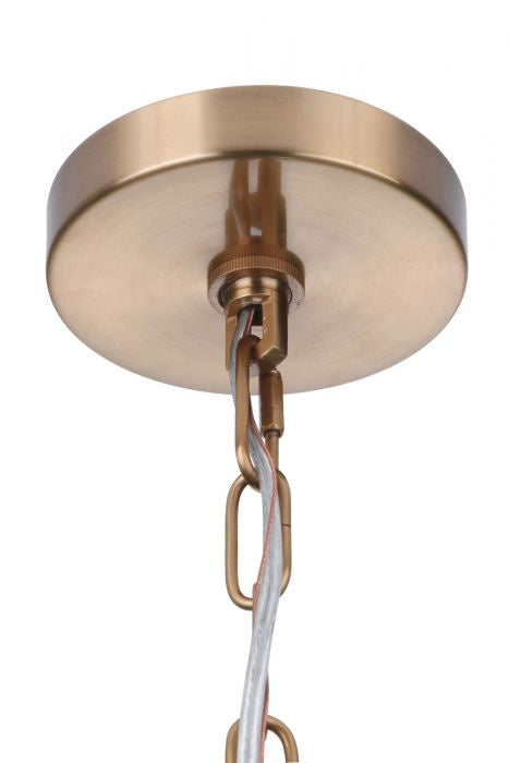 Craftmade - 54326-SB - Six Light Chandelier - Larrson - Satin Brass