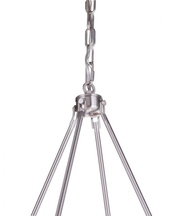 Craftmade - 54328-BNK - Eight Light Chandelier - Larrson - Brushed Polished Nickel