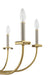 Craftmade - 54826-BNKSB - Six Light Chandelier - Stanza - Brushed Polished Nickel / Satin Brass