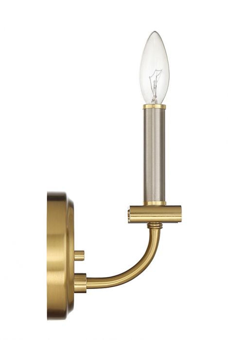 Craftmade - 54861-BNKSB - One Light Wall Sconce - Stanza - Brushed Polished Nickel / Satin Brass