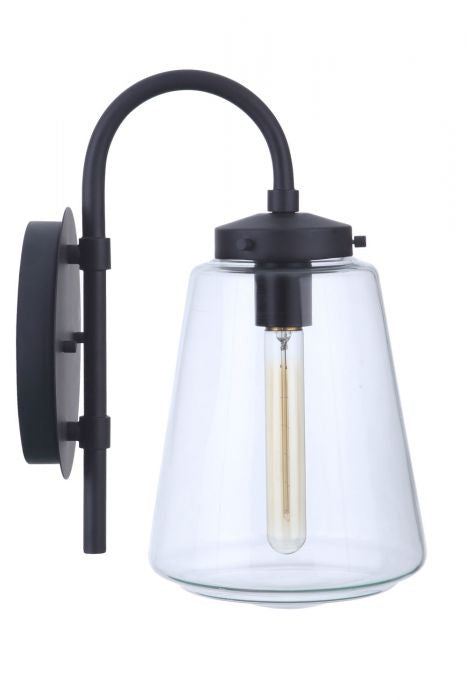Craftmade - ZA3814-MN - One Light Outdoor Wall Mount - Laclede - Midnight