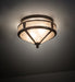 Meyda Tiffany - 189636 - Two Light Flushmount - Simple - Rust,Wrought Iron