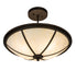Meyda Tiffany - 236171 - Four Light Semi-Flushmount - Commerce - Cafe-Noir ,Oil Rubbed Bronze