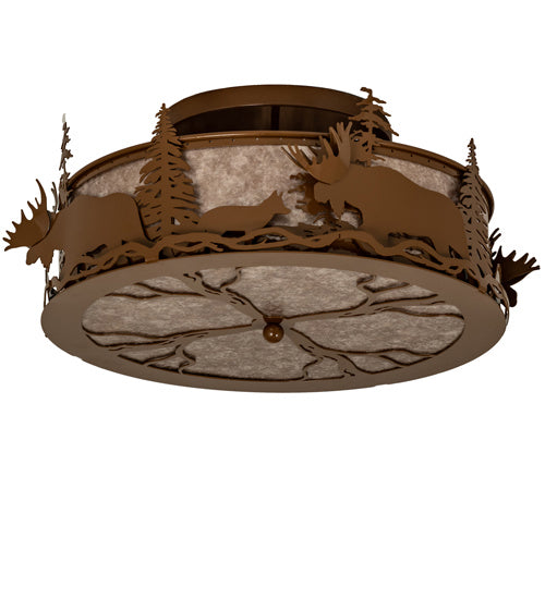 Meyda Tiffany - 238749 - Four Light Flushmount - Moose & Fox