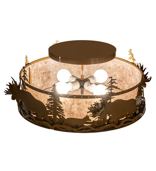 Meyda Tiffany - 238749 - Four Light Flushmount - Moose & Fox